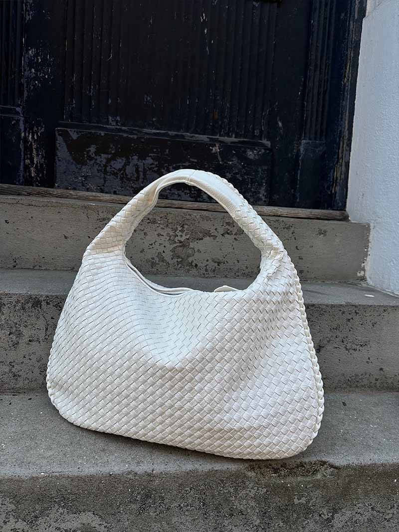 Charlyne | Große geflochtene Hobo-Tasche