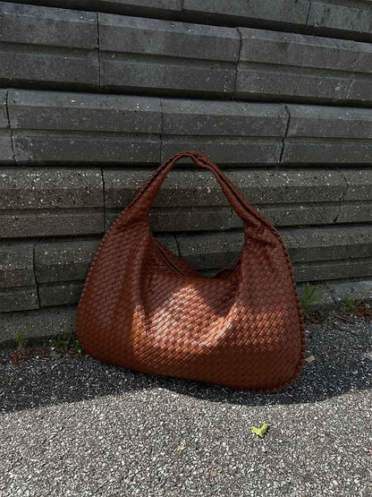 Charlyne | Große geflochtene Hobo-Tasche