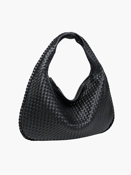 Charlyne | Große geflochtene Hobo-Tasche
