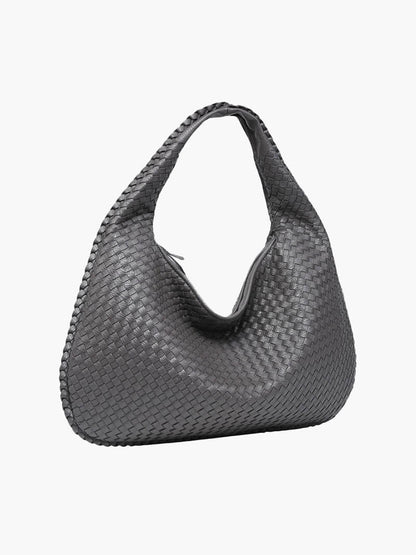 Charlyne | Große geflochtene Hobo-Tasche
