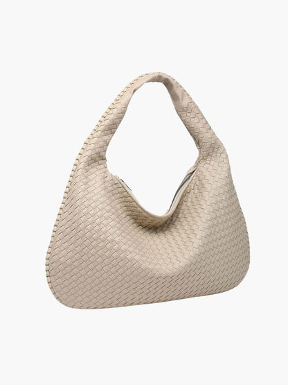 Charlyne | Große geflochtene Hobo-Tasche