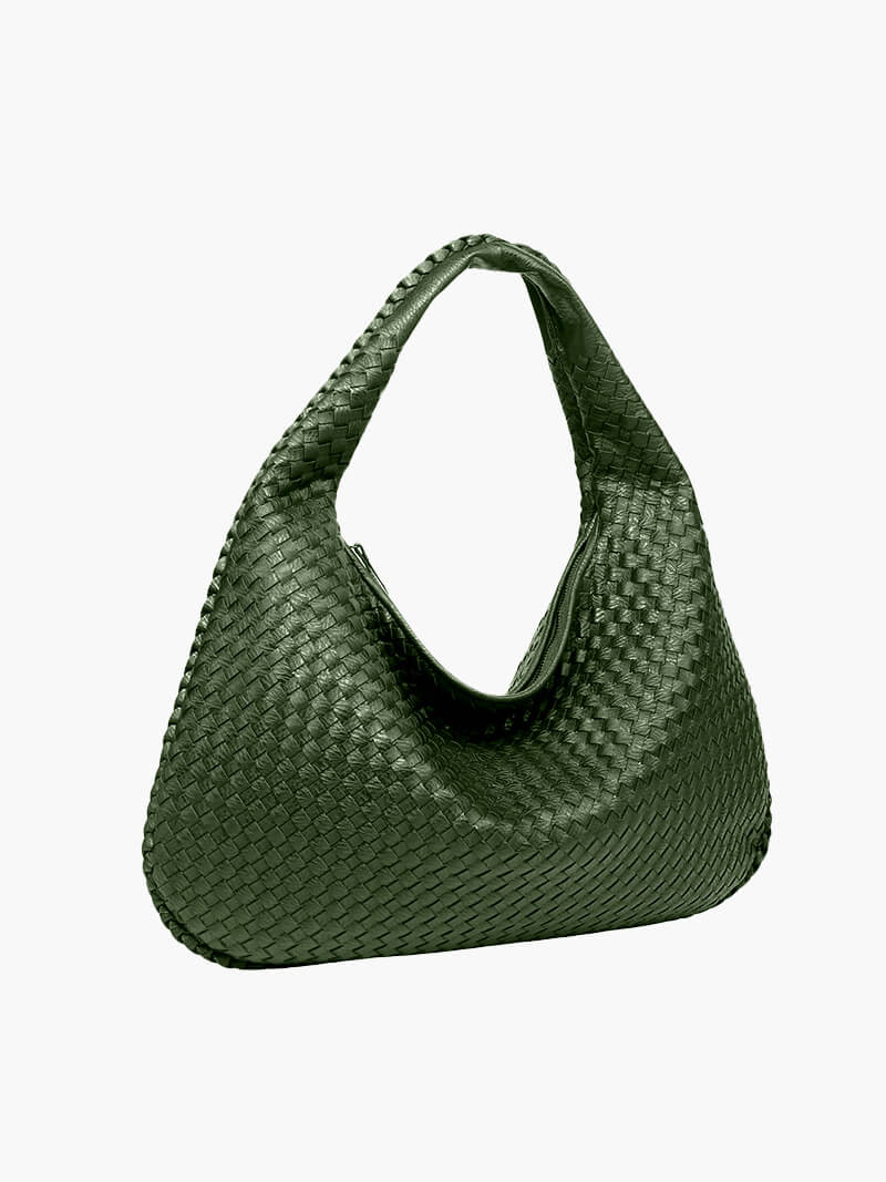 Charlyne | Große geflochtene Hobo-Tasche