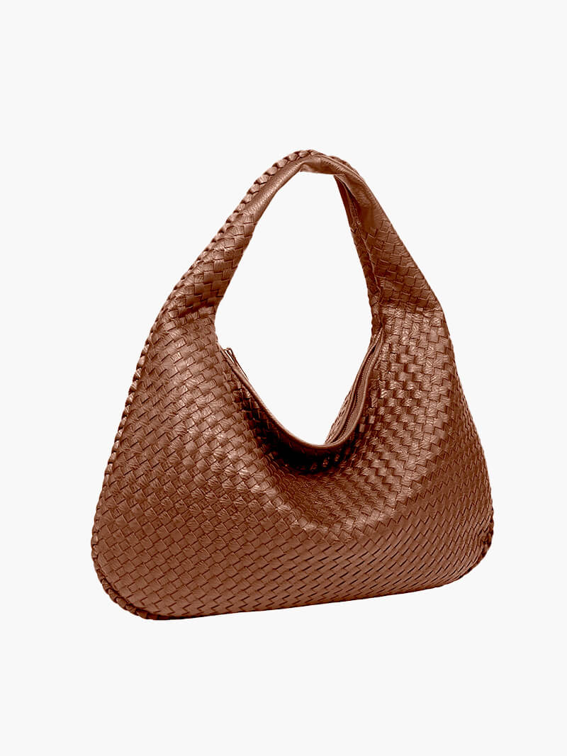 Charlyne | Große geflochtene Hobo-Tasche