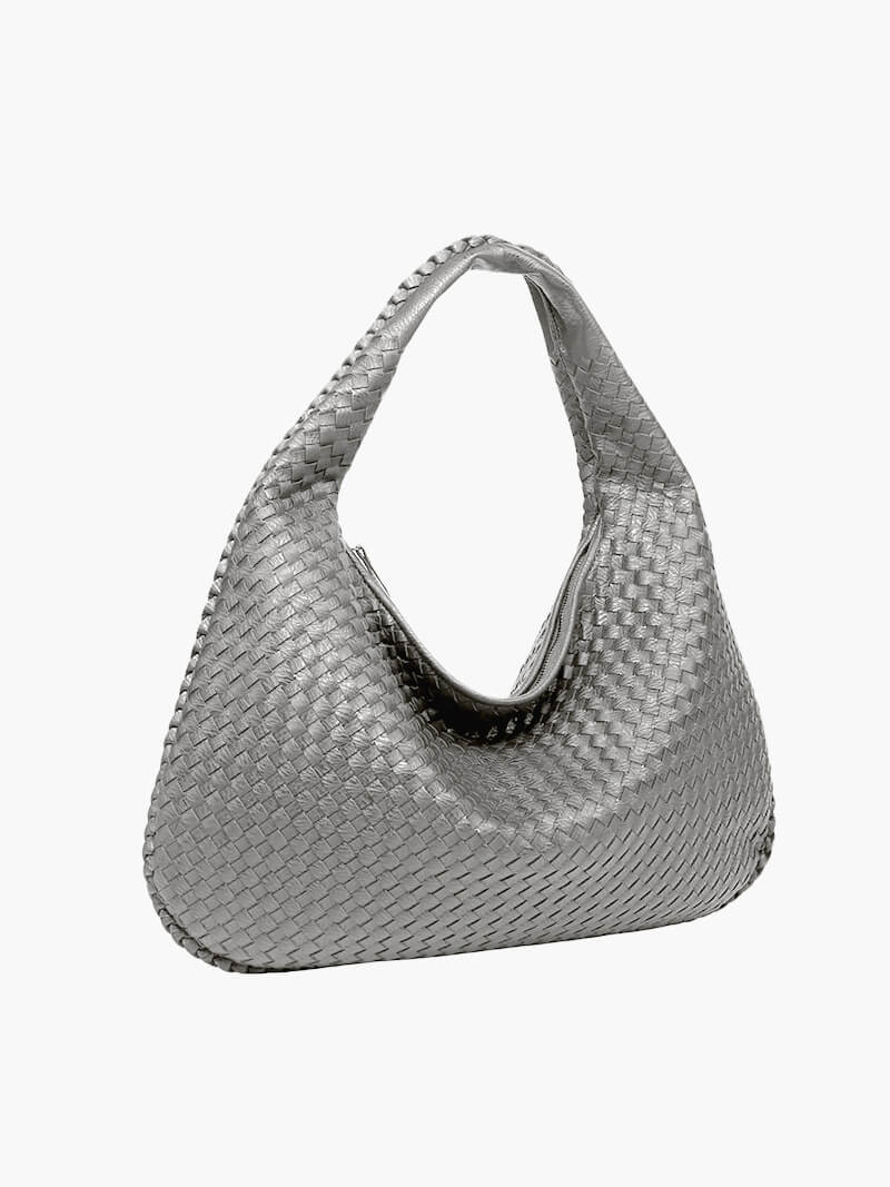 Charlyne | Große geflochtene Hobo-Tasche