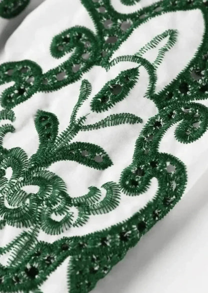 Diva | Gemustertes Maxi Kleid Sommer mit Volants & Rückenausschnitt