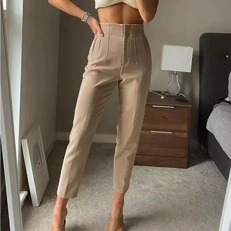 Isabell | High-Waisted Plissee-Hosen