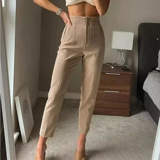 Isabell | High-Waisted Plissee-Hosen