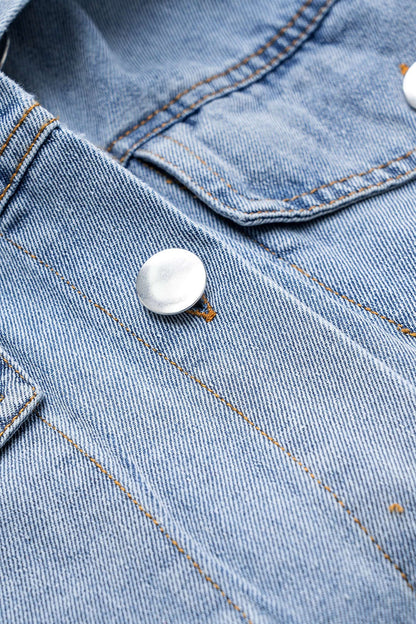 Ava | Oversized Denim-Hemd mit Knopfleiste – Lässiger Allrounder