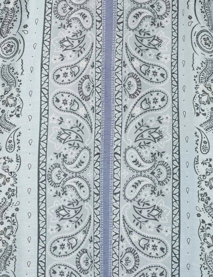 Zweiteiler-Set mit Bluse & Maxi-Rock im Paisley-Stil – Urban & Elegant