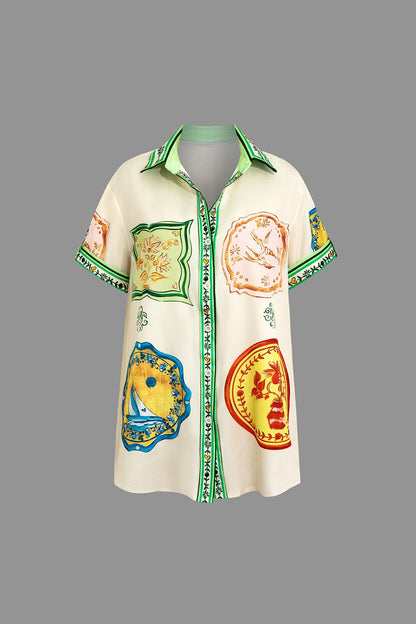 Denise | Elegantes Zweiteiler-Set mit Print-Design