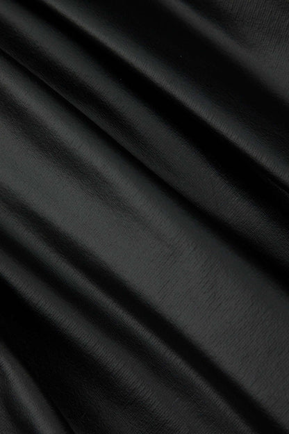 Cordula | Extravaganter Ballon-Minirock aus Kunstleder mit elastischem Bund