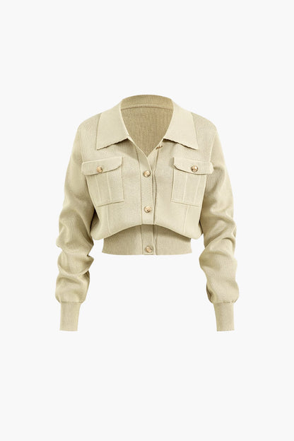 Aviana | Strick-Set mit Blazer und Rock