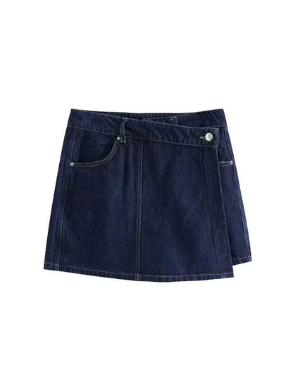 Xaveria | Denim Zweiteiler mit kurzärmeliger Jacke