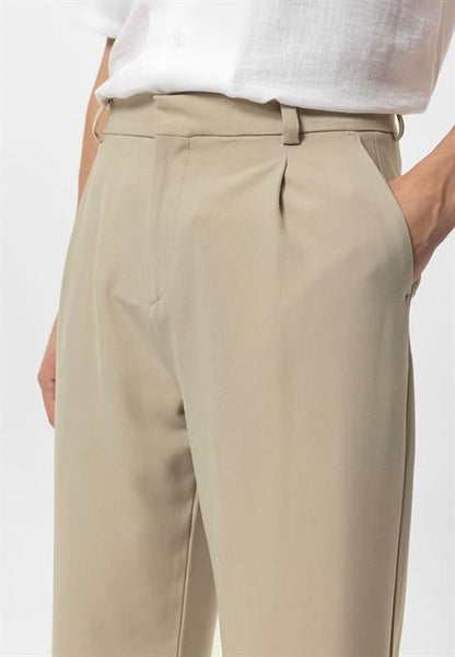 Vincent | Hochtaillierte Herren-Hose Beige