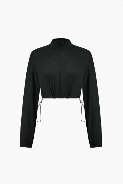 Naya | Sportliches Zweiteiler-Set mit Cropped-Jacke & Leggings