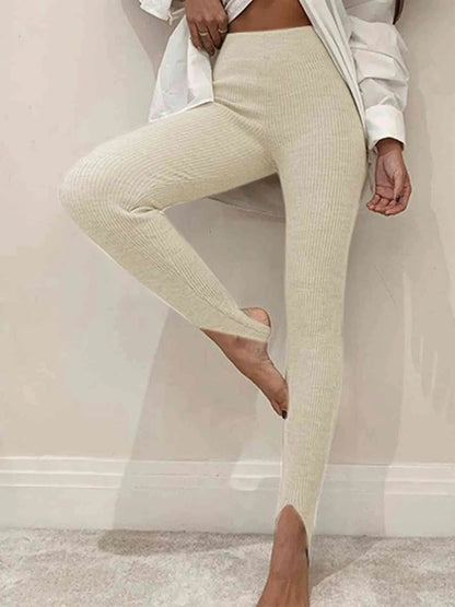 Clara | Gerippte Mid-Waist-Leggings – Komfort und Stil für Jeden Tag