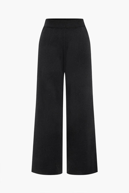 Liliana | Elegantes Zweiteiler-Set mit Strickjacke & Wide-Leg-Hose