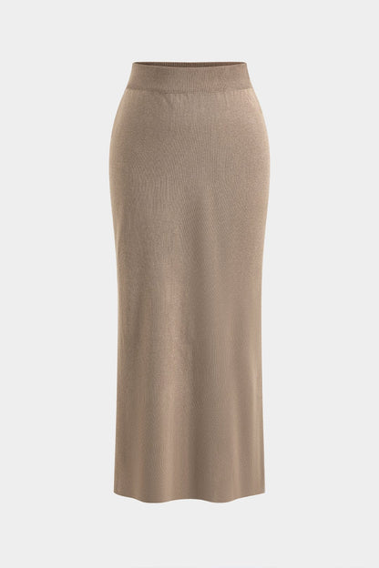 Marlene | Elegantes Strick-Set mit Cardigan & Rock