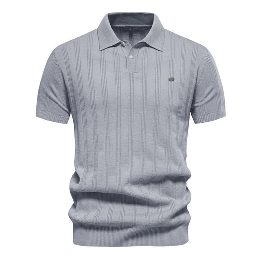Benles | Stylish Stripe Poloshirt Gestrickt