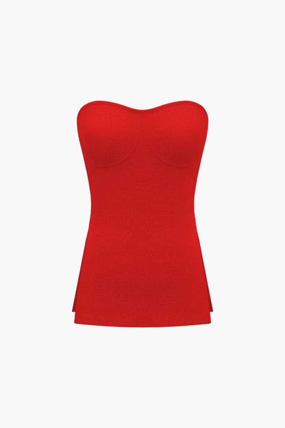 Athena | Elegantes Zweiteiler-Set mit Bustier-Top & Shorts