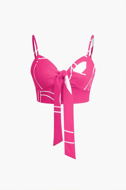 Bailey | Zweiteiler mit Knoten-Top & Bambusprint-Hose