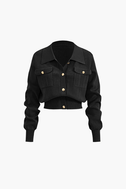 Aviana | Strick-Set mit Blazer und Rock