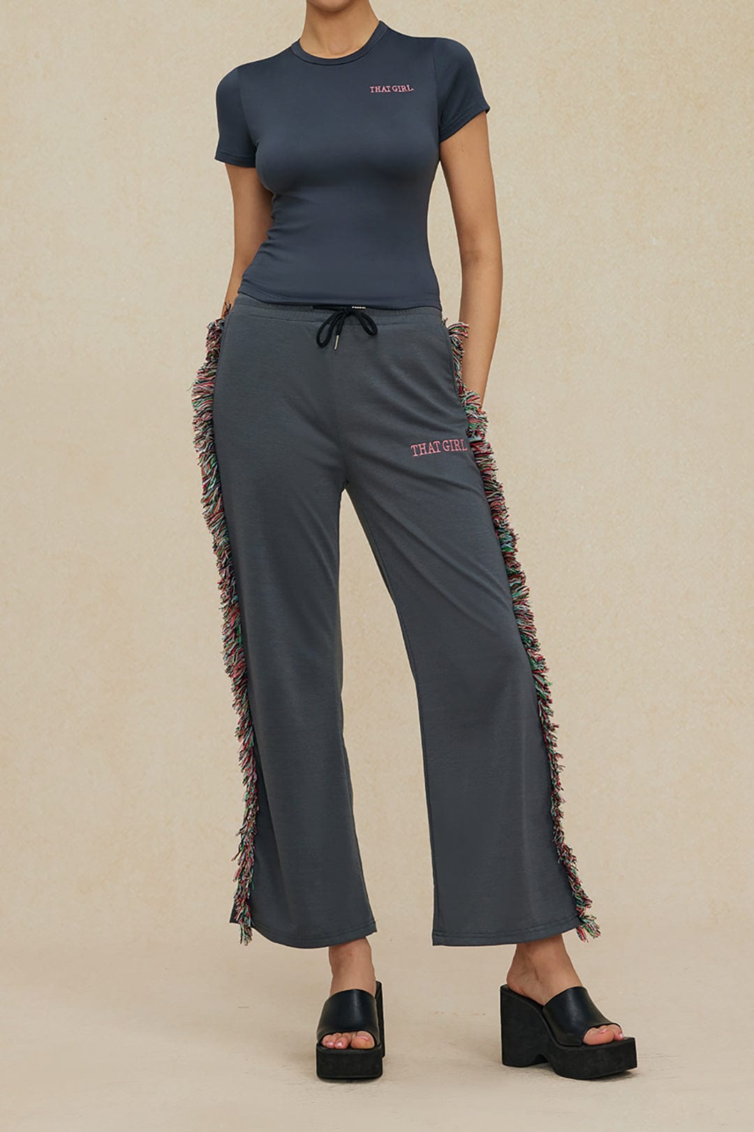 Jade | Freizeit-Set mit Fransen-Details