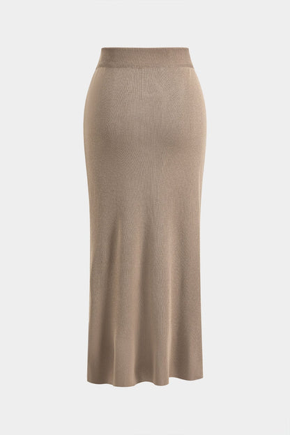 Marlene | Elegantes Strick-Set mit Cardigan & Rock