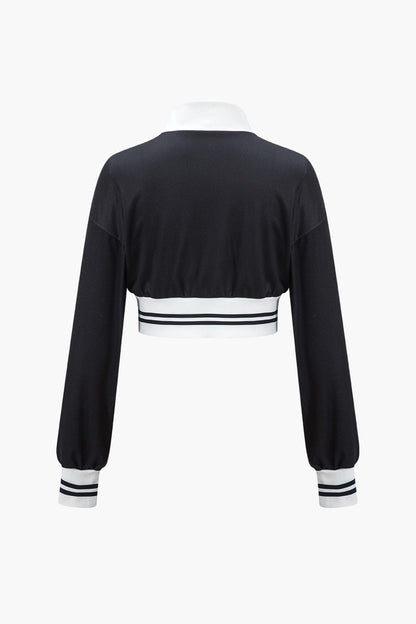 Christa | Sportliches Zweiteiler-Set mit Cropped-Jacke & weiter Hose