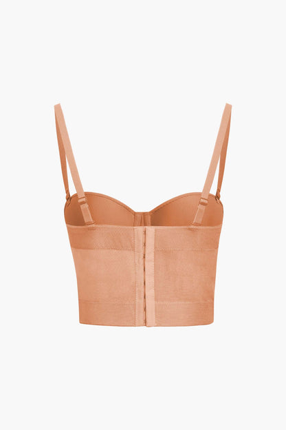 Ida | Figurbetontes Bustier-Top mit Bügel-Cups und transparenter Mesh-Struktur