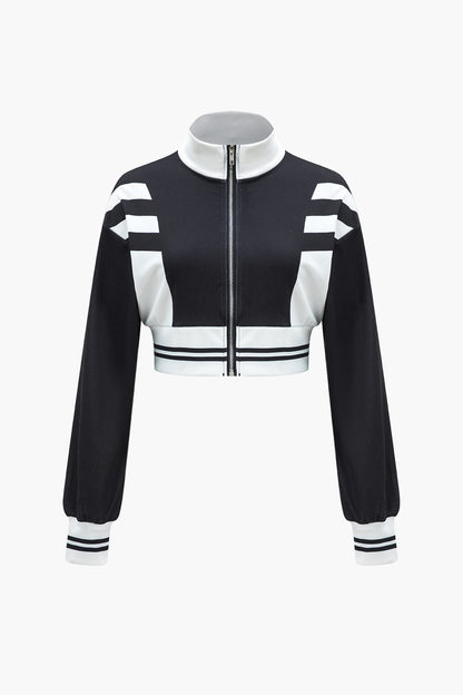 Christa | Sportliches Zweiteiler-Set mit Cropped-Jacke & weiter Hose