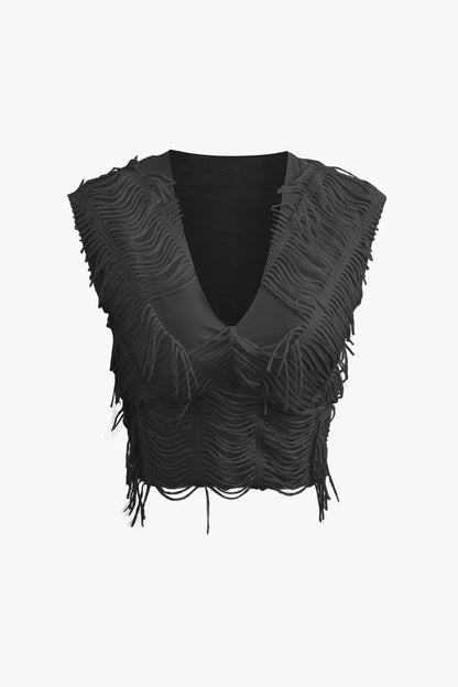 Charlene | Fransen-Zweiteiler mit Top & Rock