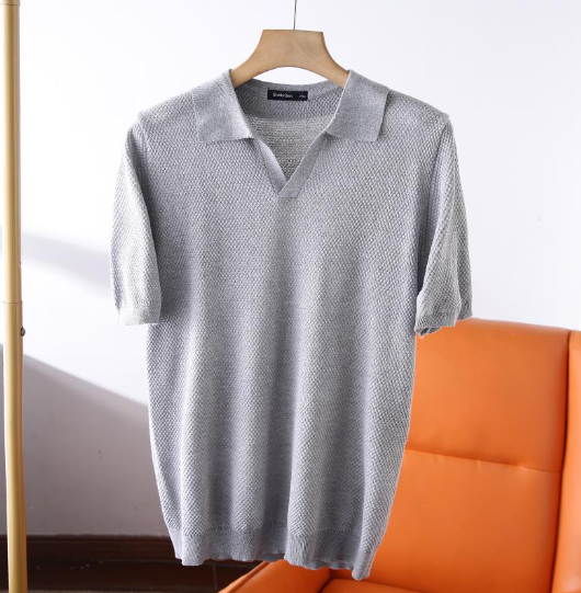 Moritz | Leichter Herren-Strickpolo