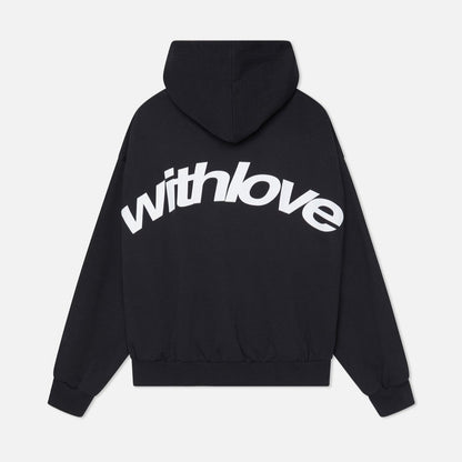 Oversized Hoodie mit „With Love“-Print