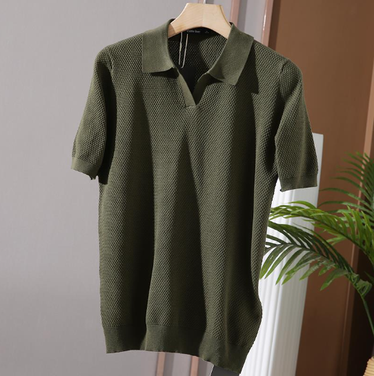 Moritz | Leichter Herren-Strickpolo