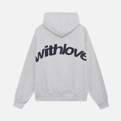 Oversized Hoodie mit „With Love“-Print