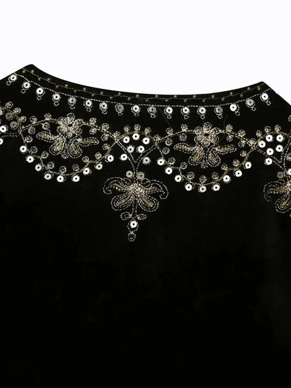 Celina | Bestickte Samtweste