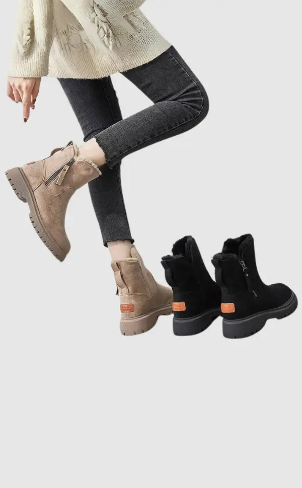 Jayleen | Winter Velvet Plüschstiefel