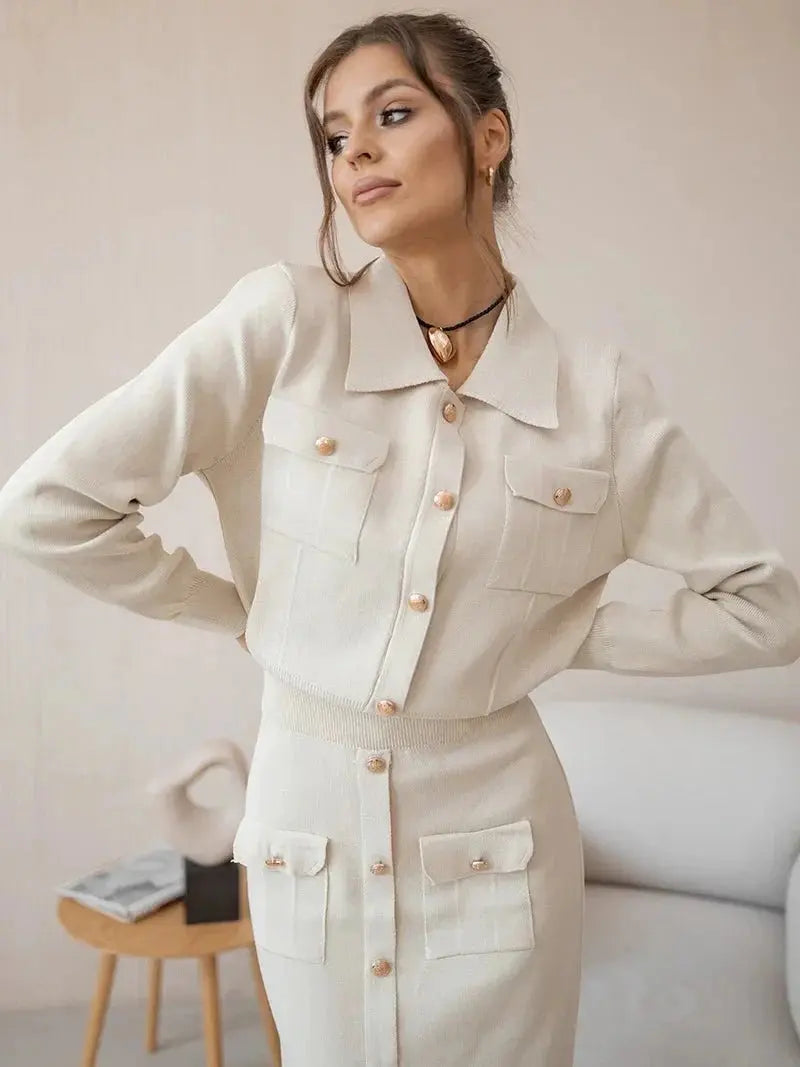 Candace | Elegantes Blazer & Rock Set - Für die selbstbewusste Professional