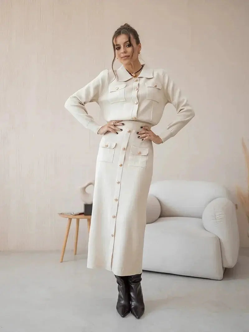 Candace | Elegantes Blazer & Rock Set - Für die selbstbewusste Professional