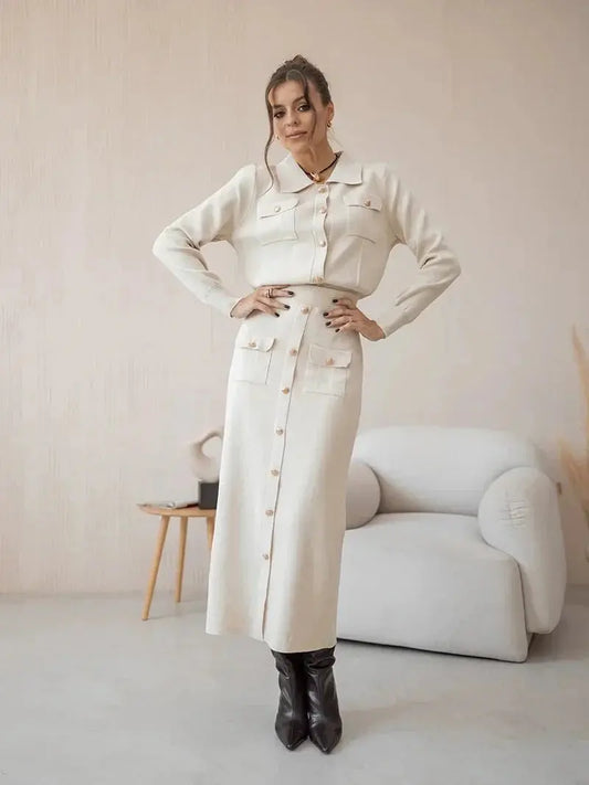 Candace | Elegantes Blazer & Rock Set - Für die selbstbewusste Professional