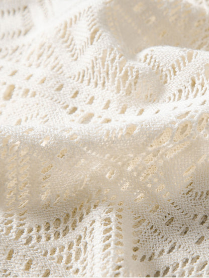 David | Transparente Häkelshirt mit Ethno-Muster