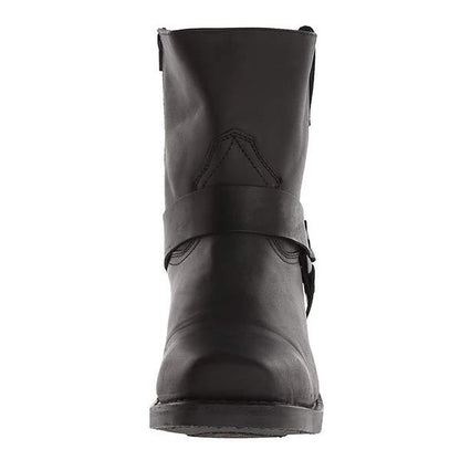 Herren Lederstiefel – Robuste Biker Boots mit stabilem Blockabsatz