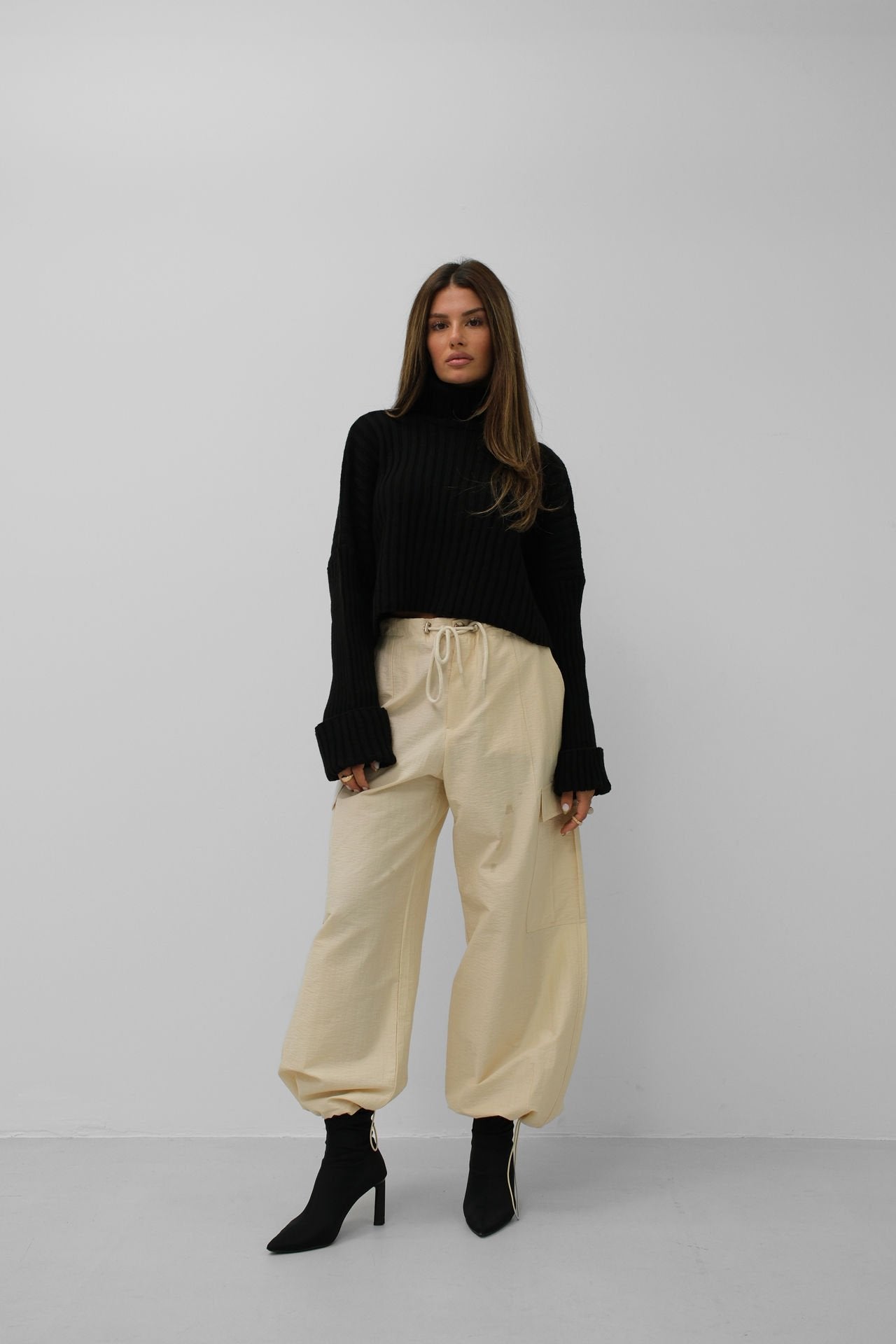 Ava | Damen Cargo-Jogger in Gelb
