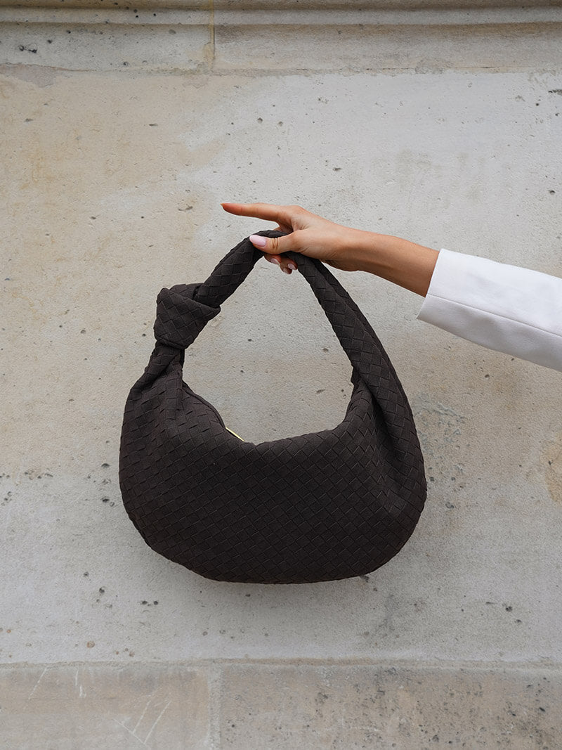 Elicia | Geflochtene Hobo-Tasche mit Knoten-Detail – Stilvoll und einzigartig