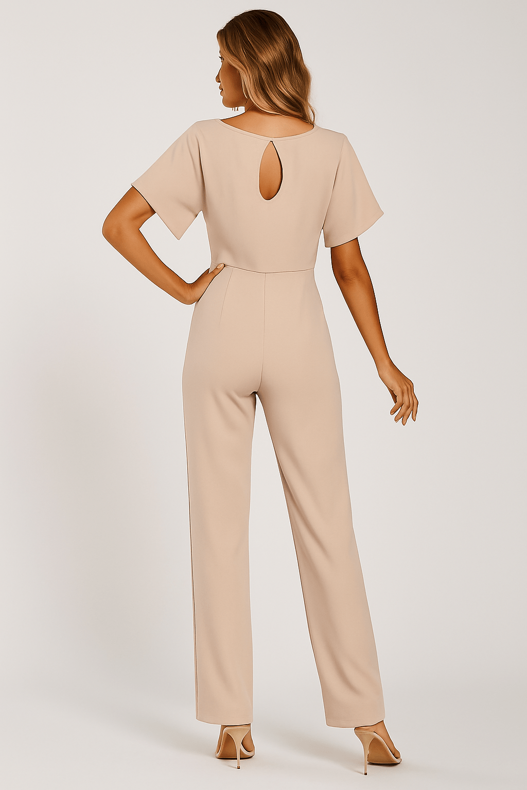 Eleganter Jumpsuit mit Taillengürtel – Figurbetont & Stilvoll