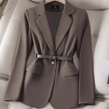 Eleganter Damen Blazer mit Gürtel und tailliertem Schnitt