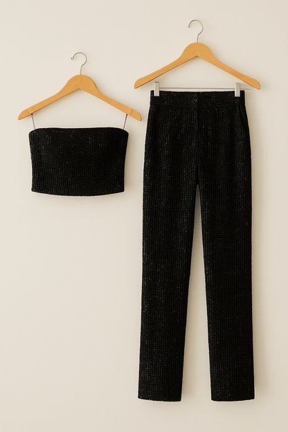 Strapsloser Denim Jumpsuit – Eleganter Einteiler mit figurbetontem Schnitt