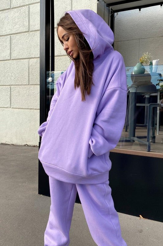 Damen Freizeitanzug mit Kapuzenpullover und Jogginghose