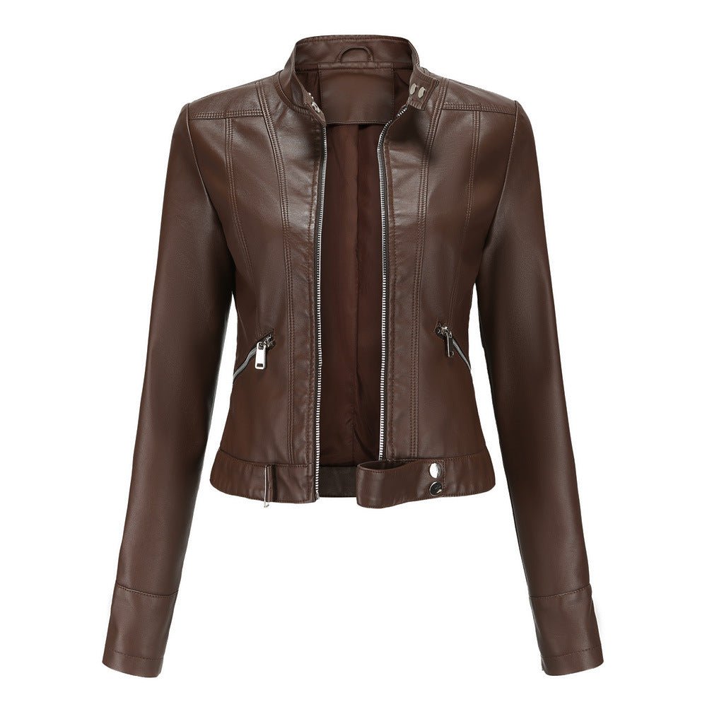 Elegante Damen Bikerjacke mit tailliertem Schnitt und modernem Design